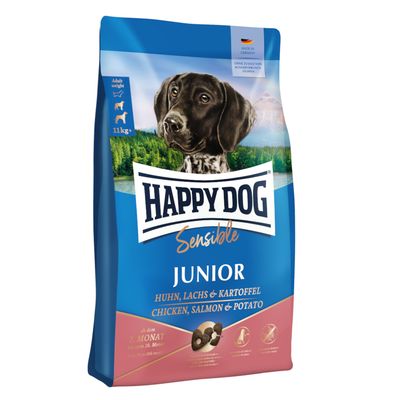 Happy Dog Supreme Sensible kurczak, łosoś junior 10 kg × 2