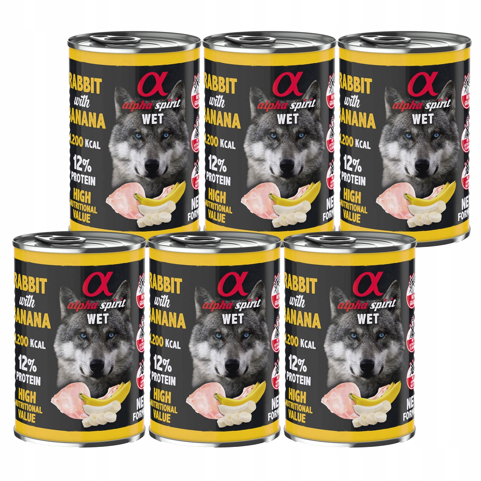 Primal Spirit królik 400 g × 6
