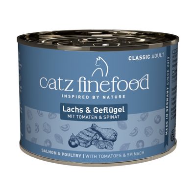 Catz Finefood drób, łosoś adult 200 g × 12
