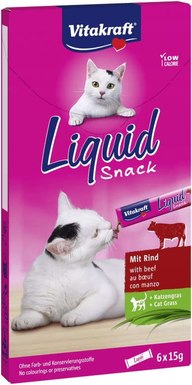 Vitakraft Liquid Snack Digestive wołowina 15 g × 6