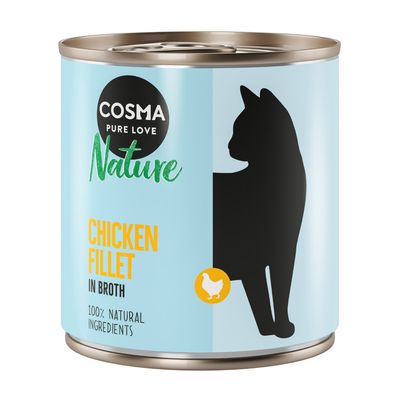 Cosma Nature Indoor kurczak w bulionie 280 g × 12