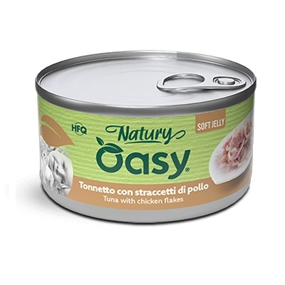 Oasy Natury Soft Jelly kurczak, tuńczyk w galaretce adult 150 g