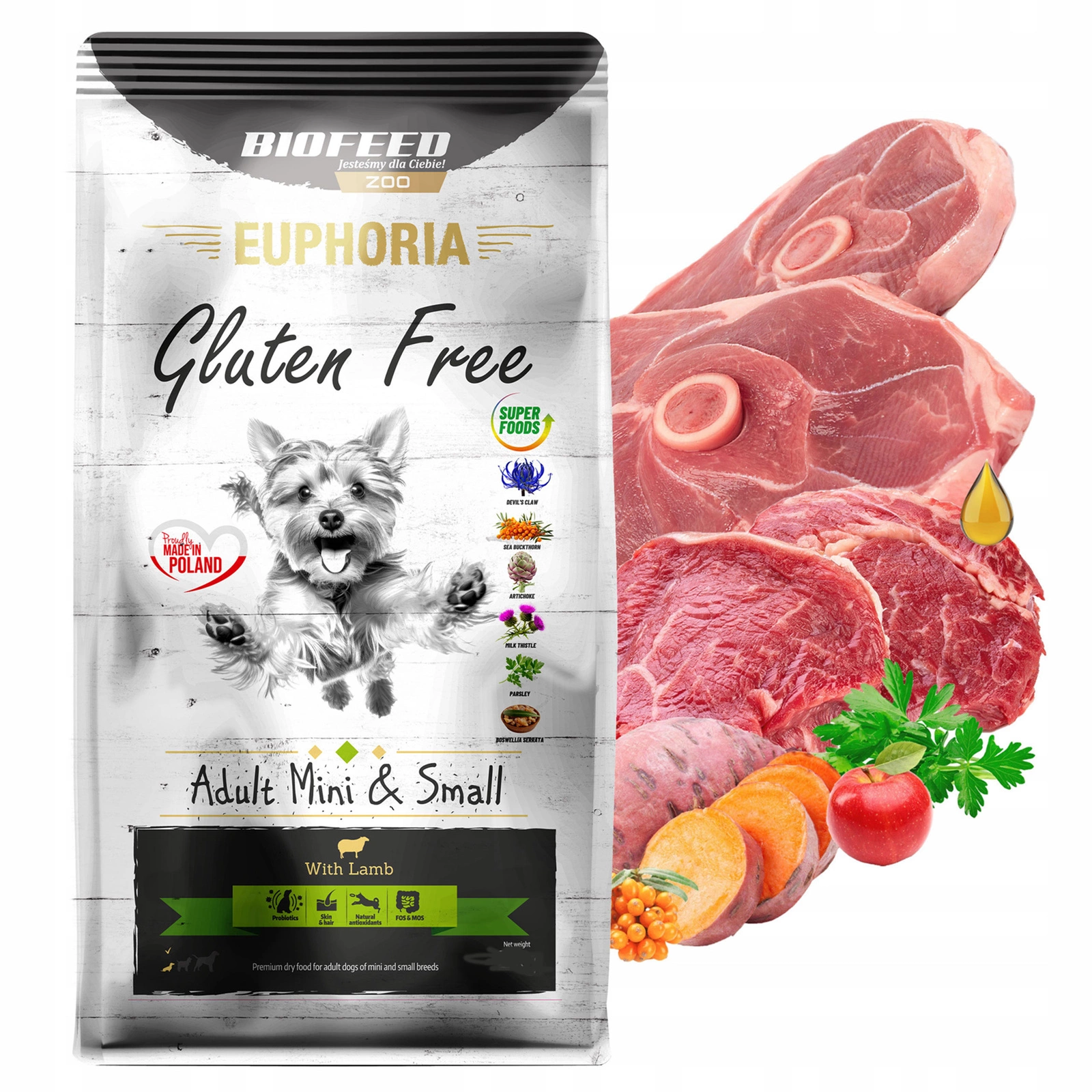 BioFeed Euphoria jagnięcina adult małe rasy 12 kg
