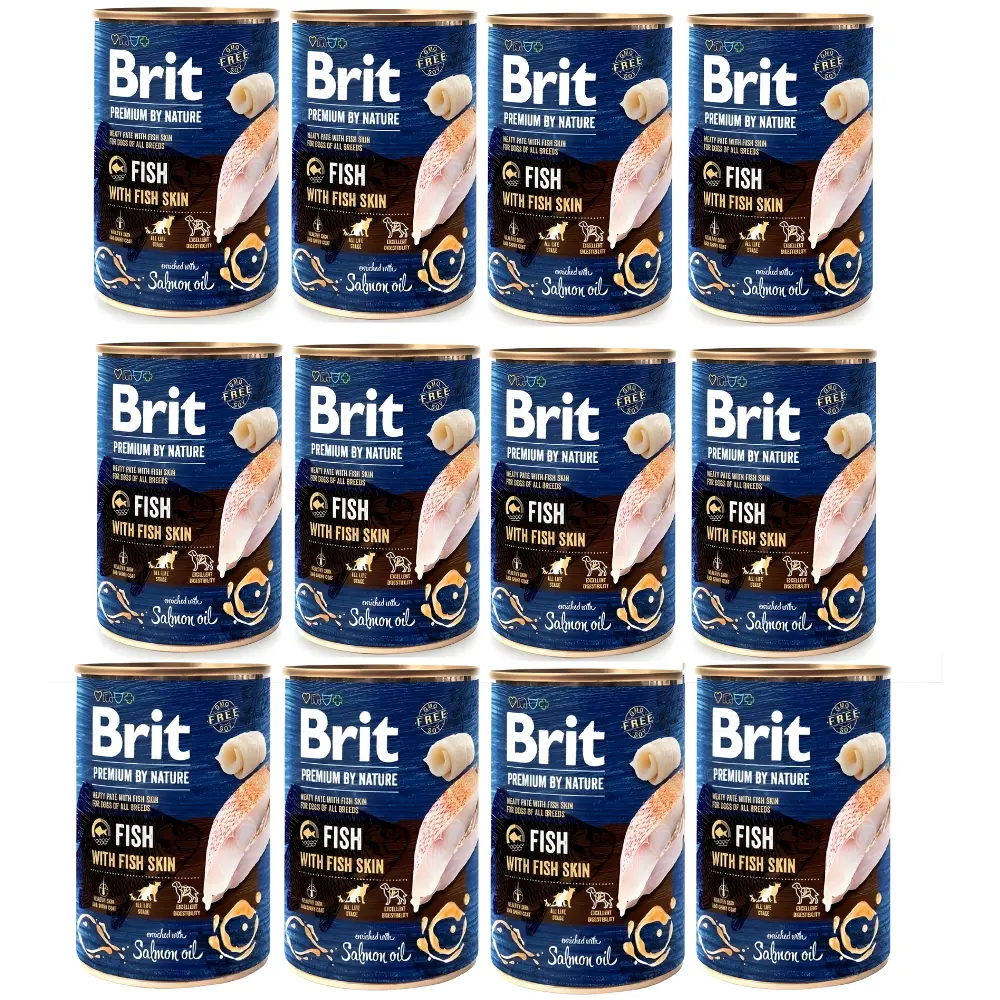 Brit Premium By Nature ryba adult 400 g × 12