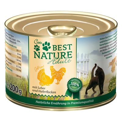 Best Nature drób, wątróbka adult 200 g × 12