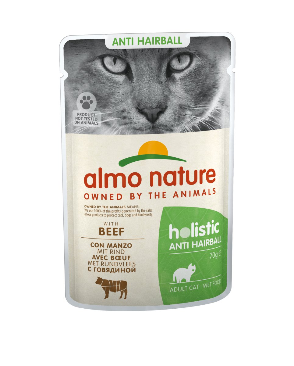 Almo Nature Holistic Hairball wołowina adult 70 g