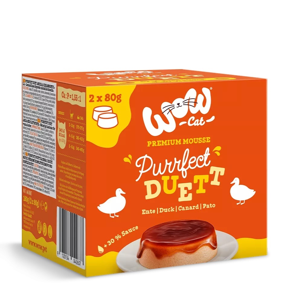 WOW Purrfect Duett kaczka w sosie 80 g × 2
