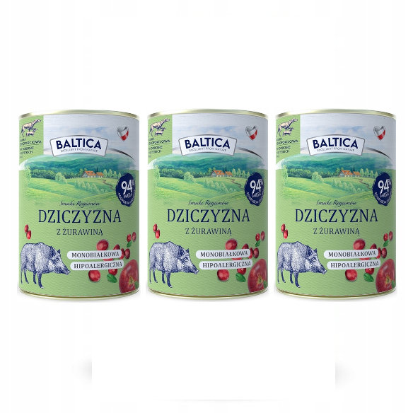 Baltica Smaki Regionów dziczyzna 400 g × 3