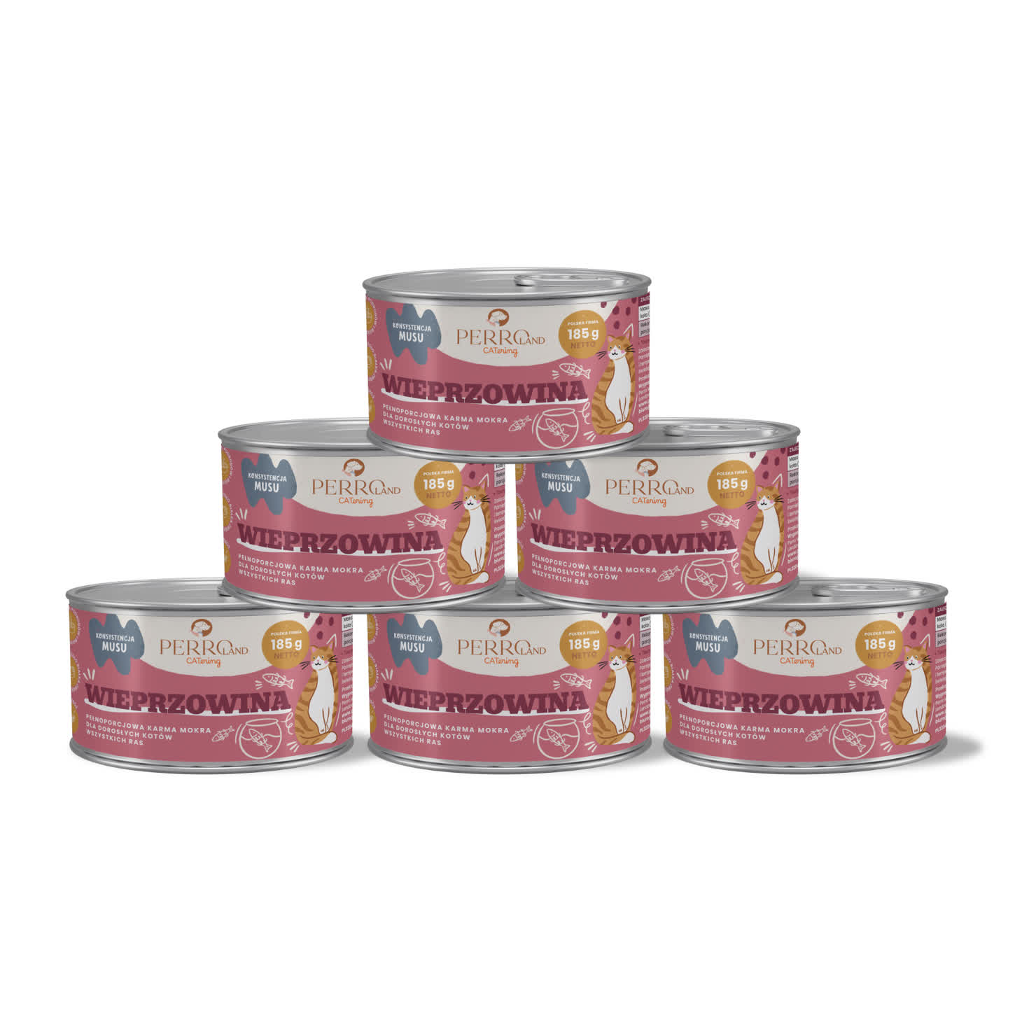 Perro CATering wieprzowina pasztet 185 g × 6