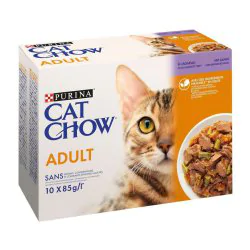 Purina Cat Chow jagnięcina z zieloną fasolką w galaretce adult 85 g × 10