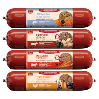 Fleischeslust Classic drób, wołowina, łosoś adult 400 g × 8