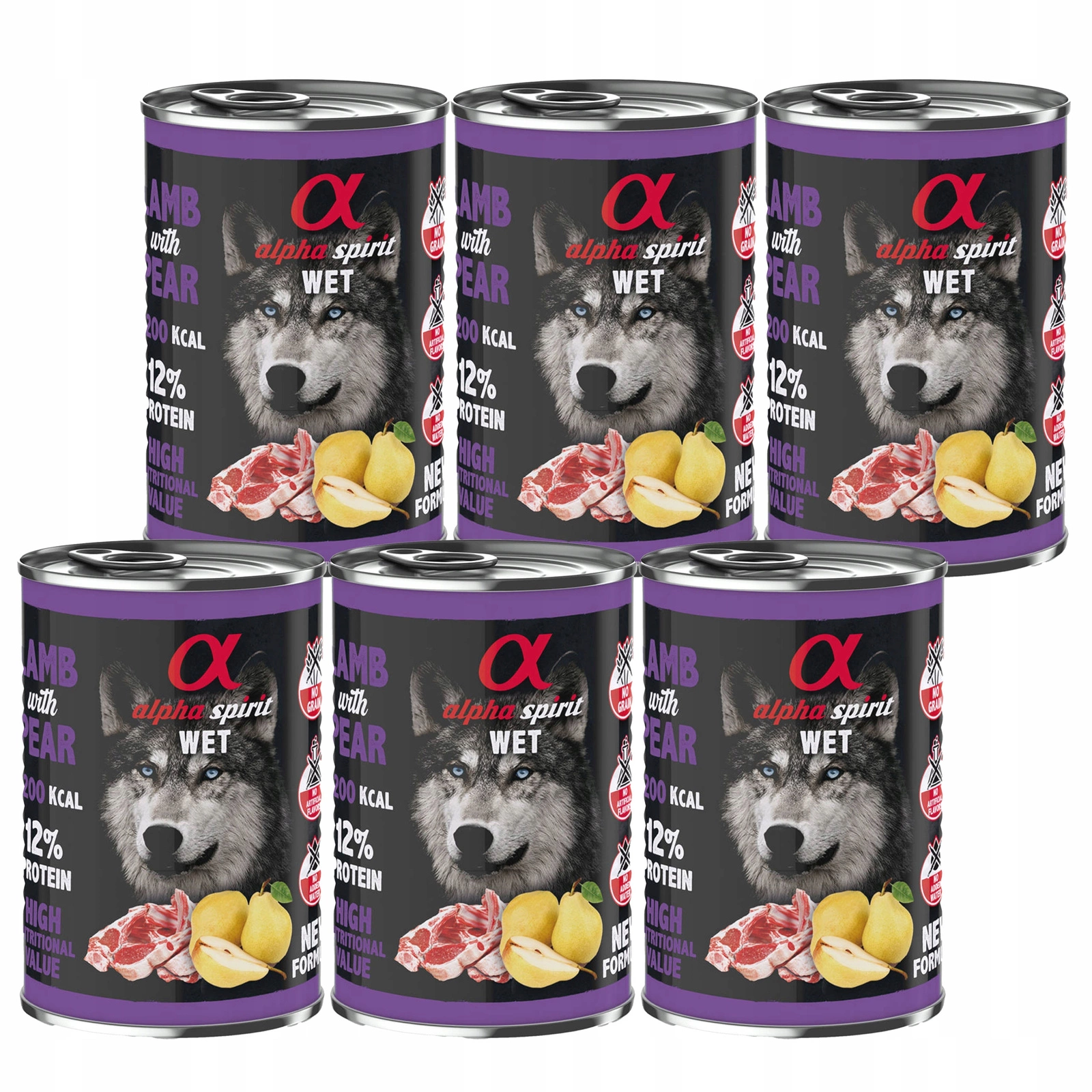 Alpha Spirit jagnięcina 400 g × 6