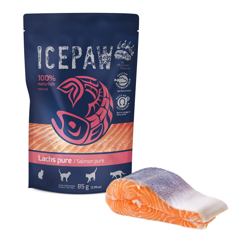 ICEPAW łosoś kawałki adult 85 g