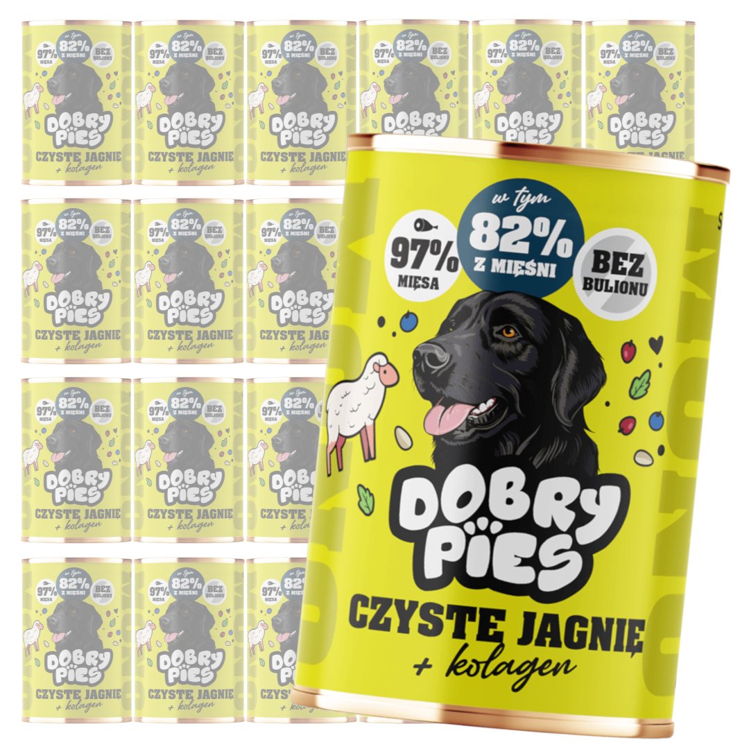 Dobry Pies Mono jagnięcina 400 g × 24