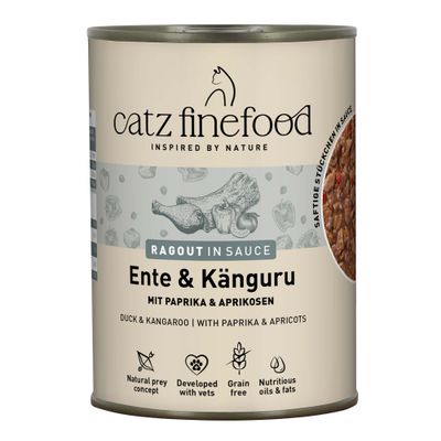 Catz Finefood Ragout kaczka, kangur w sosie 380 g × 6