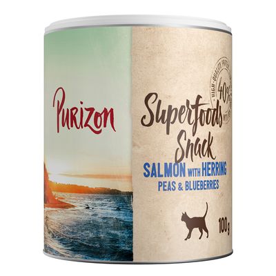 Purizon Superfoods łosoś, śledź z groszkiem 100 g × 3