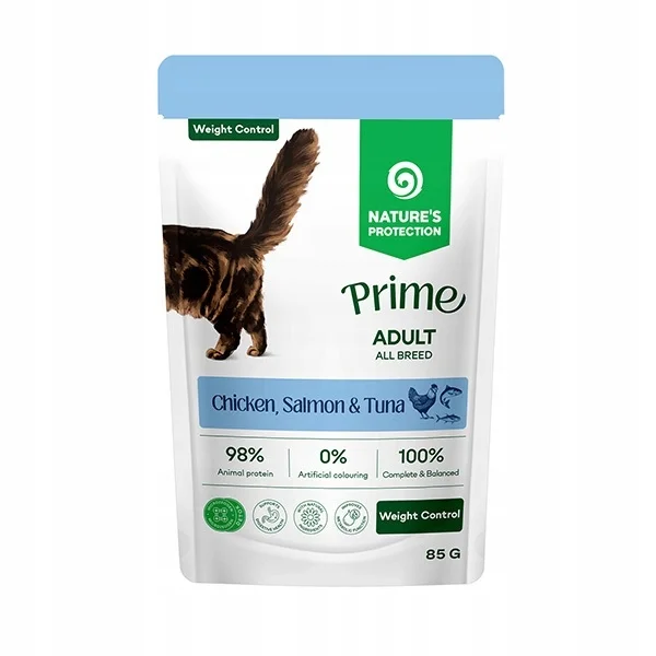 Nature's Protection Prime Light kurczak, tuńczyk, łosoś w sosie adult 85 g