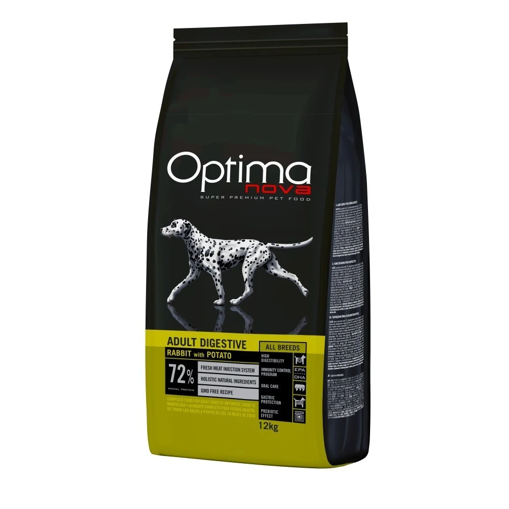 Optimanova Digestive królik adult średnie rasy, duże rasy 12 kg