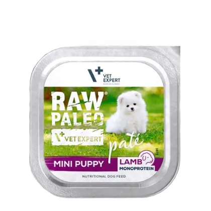 VetExpert Raw Paleo jagnięcina puppy małe rasy 150 g
