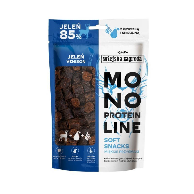 Wiejska Zagroda Monoprotein Soft Snacks jeleń 115 g