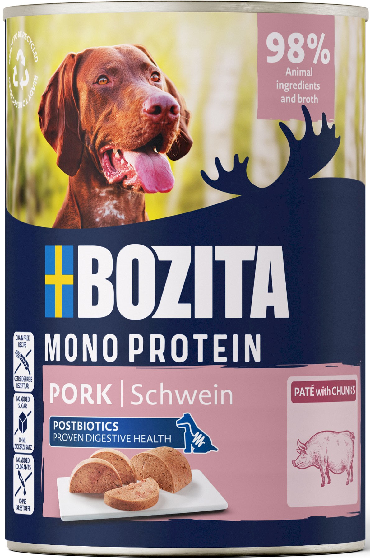 Bozita Monoprotein wieprzowina adult 400 g