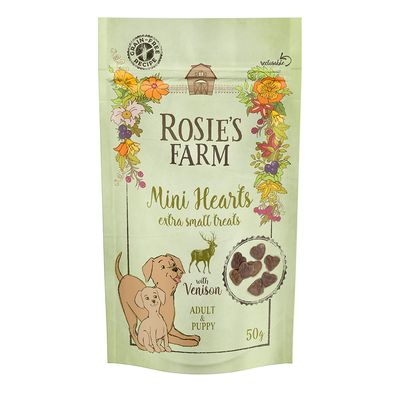 Rosie's Farm Mini Hearts dziczyzna 50 g