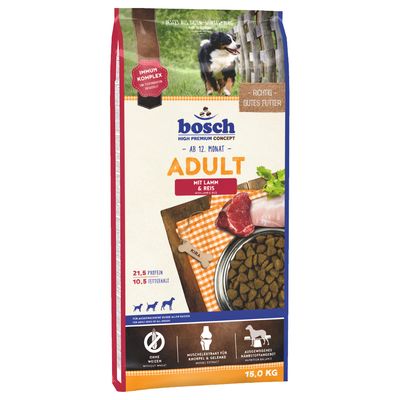 Bosch drób z prosem, jagnięcina z ryżem adult 15 kg × 2