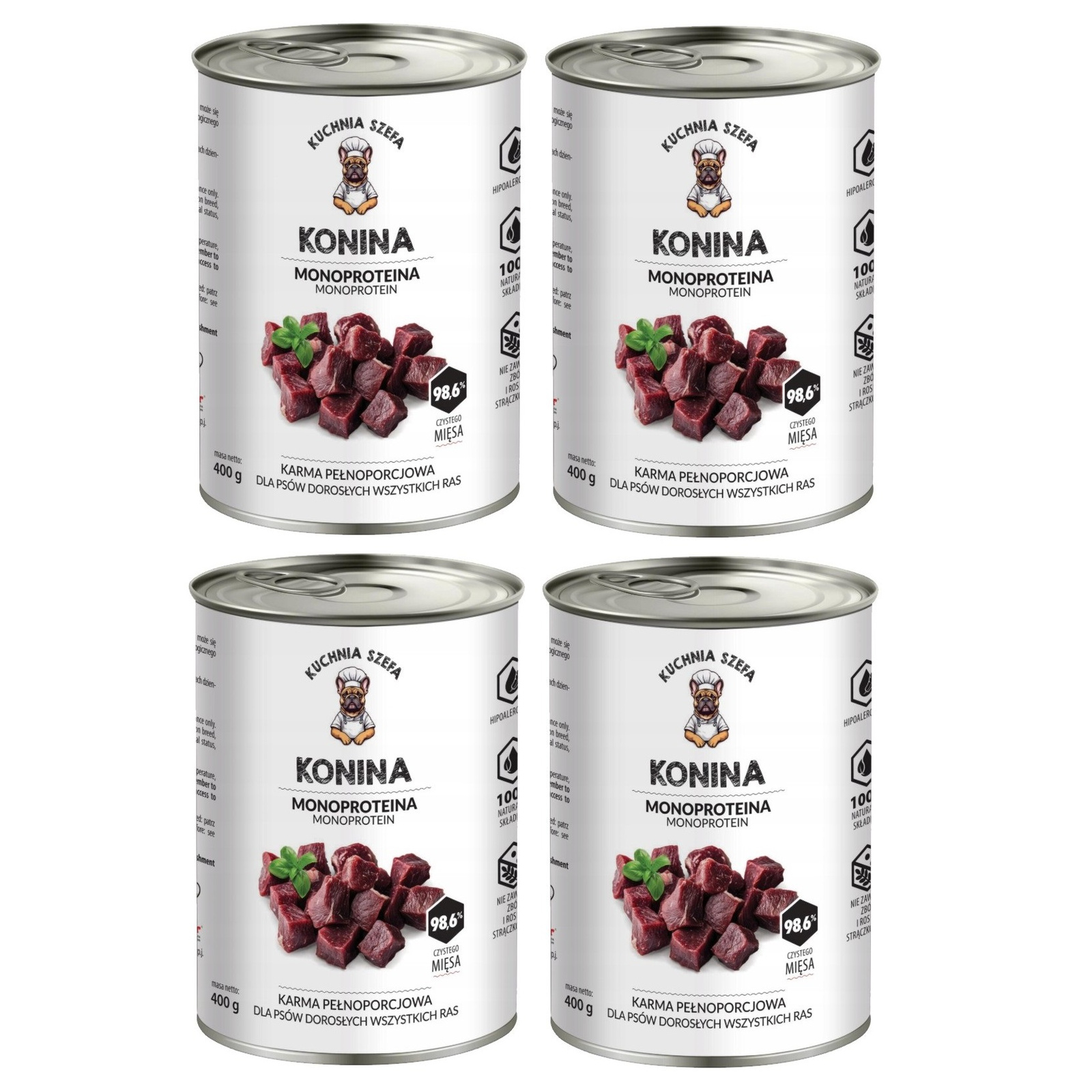 Kuchnia Szefa konina 400 g × 4