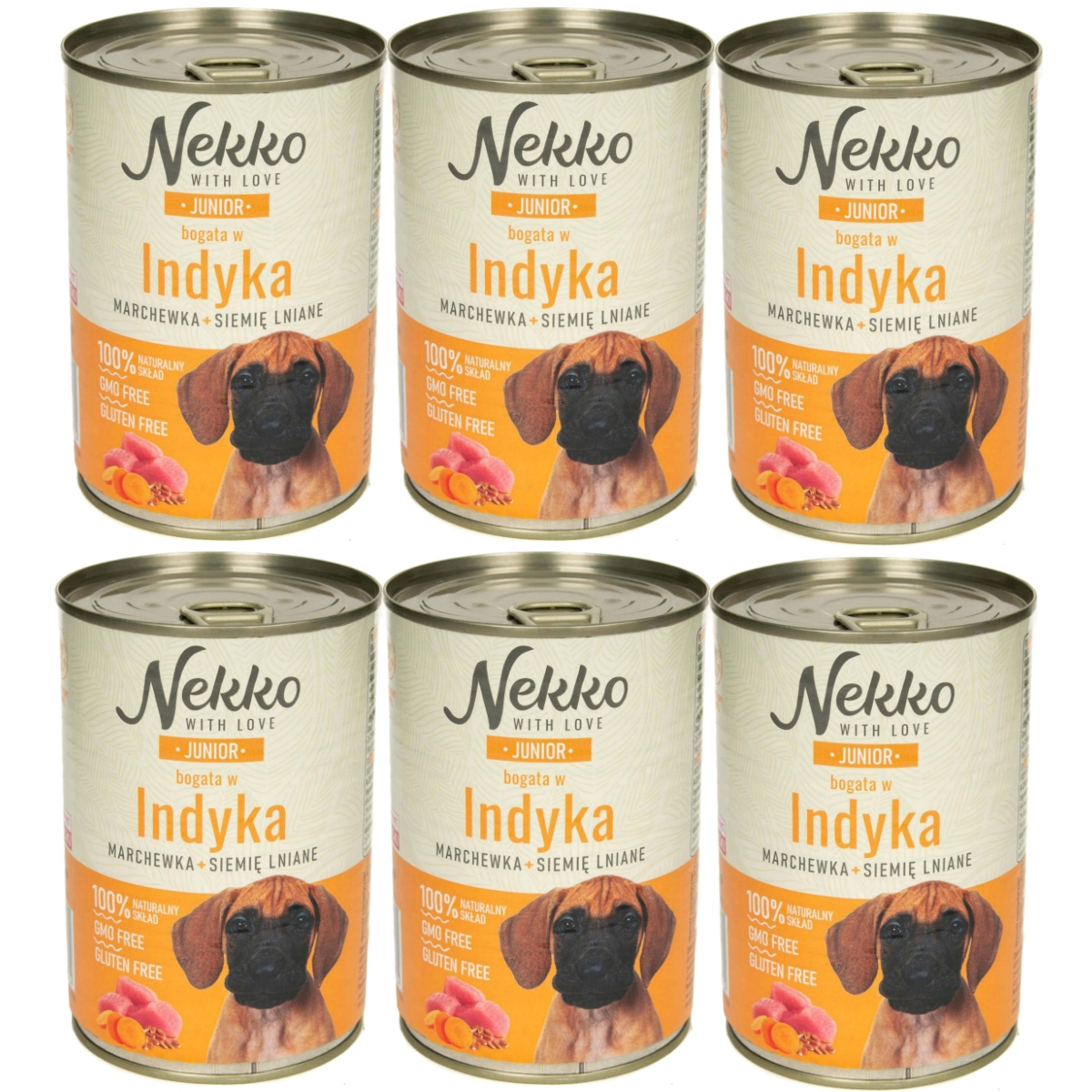 Nekko indyk junior 400 g × 6
