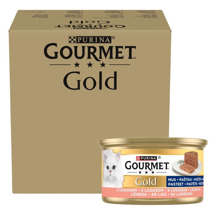 Purina Gourmet Gold łosoś pasztet adult 85 g × 24