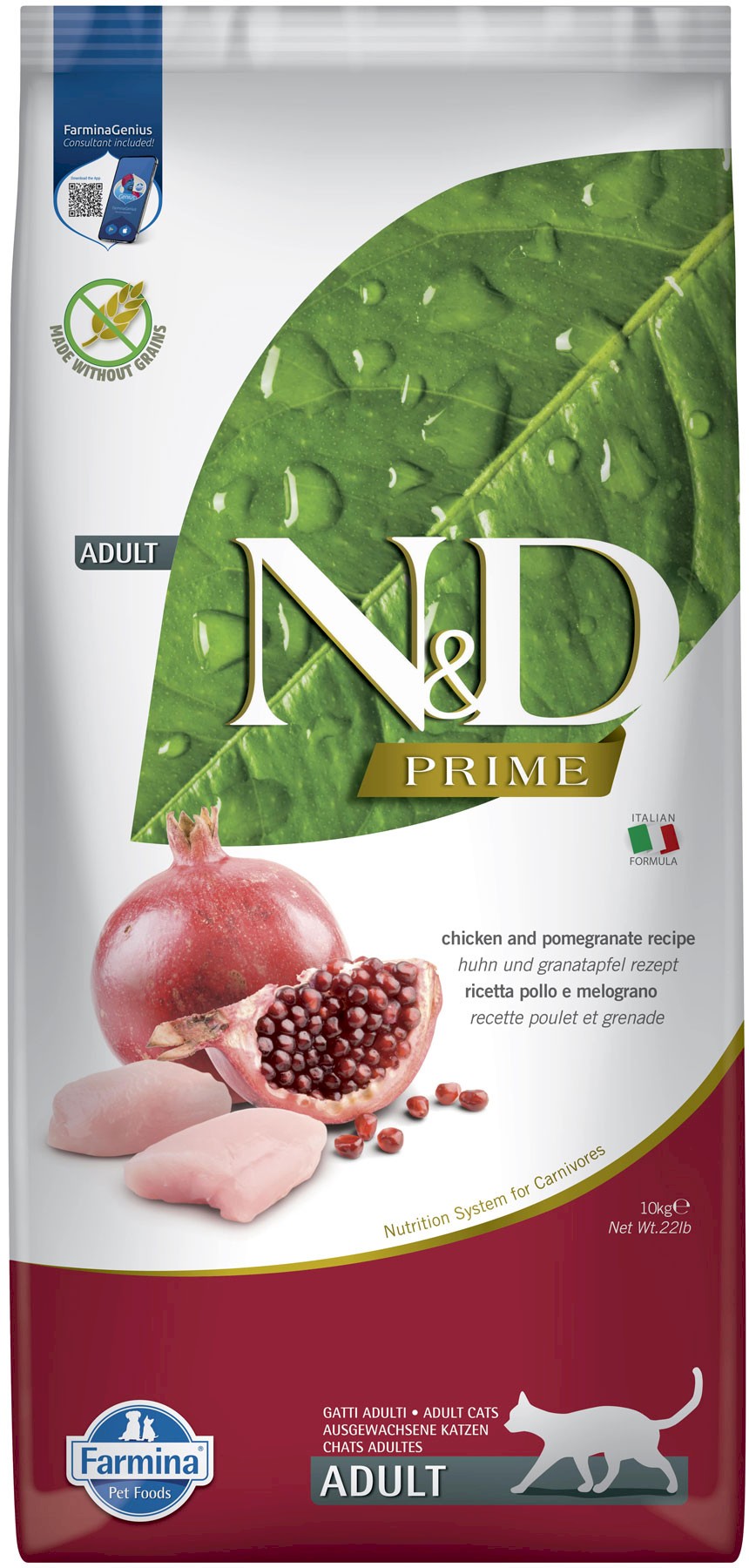 Farmina N&D Prime kurczak z granatem adult 10 kg