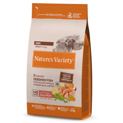 Nature's Variety No Grain łosoś adult małe rasy 1,5 kg