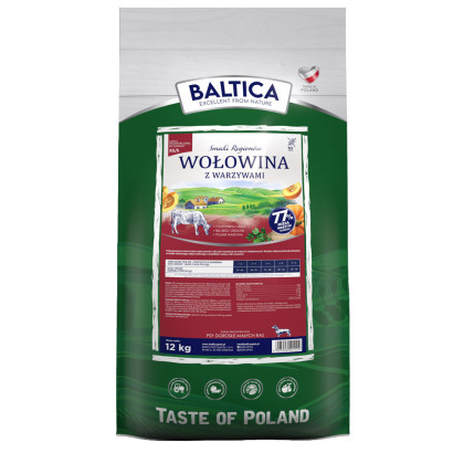 Baltica Smaki Regionów wołowina adult małe rasy 12 kg