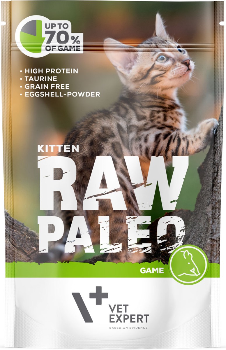 VetExpert Raw Paleo Digestive Sensitive dziczyzna kitten 100 g