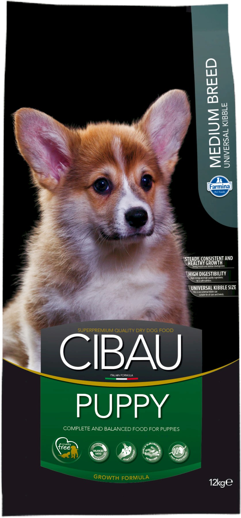 Farmina Cibau kurczak, ryba puppy średnie rasy 14 kg