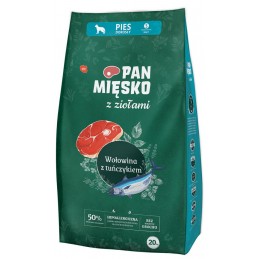 Pan Mięsko z Ziołami tuńczyk, wołowina małe rasy 20 kg