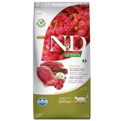 Farmina N&D Quinoa Urinary kaczka z komosą ryżową adult 5 kg × 2