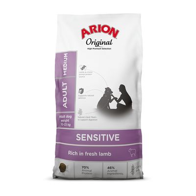 Arion Original Sensitive jagnięcina adult średnie rasy 12 kg × 2