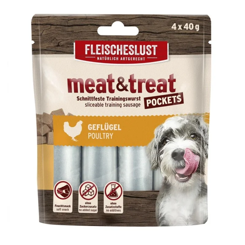 MeatLove Meat & Treat kurczak 40 g × 4