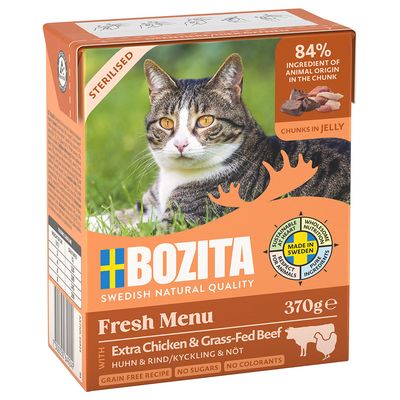 Bozita Sterilised mix smaków w galaretce 370 g × 24