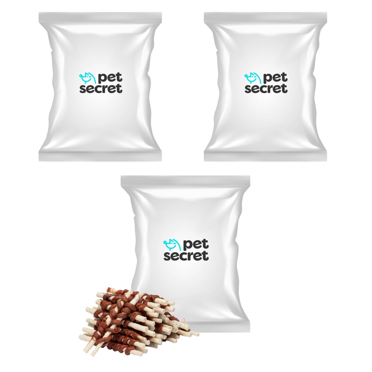 Pet Secret Twister z kaczką 500 g × 3