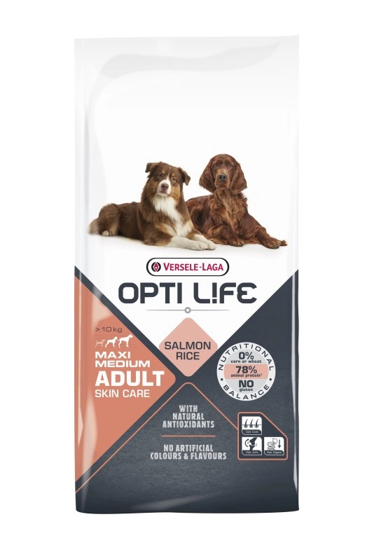 Versele-Laga Opti Life łosoś adult średnie rasy, duże rasy 12,5 kg