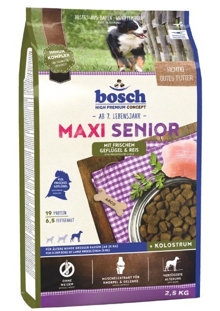 Bosch Maxi kurczak z ryżem senior duże rasy 2,5 kg