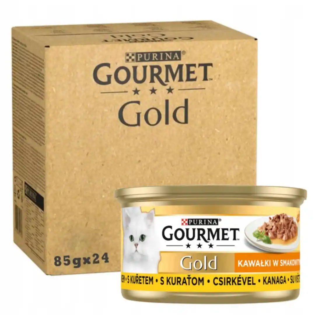 Purina Gourmet Gold kurczak w sosie adult 85 g × 24