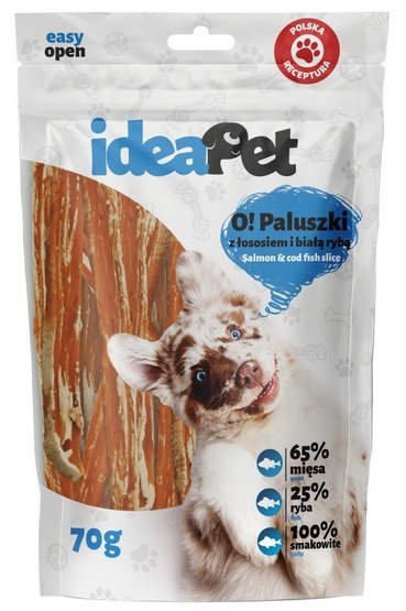 IdeaPet O! biała ryba, łosoś 70 g