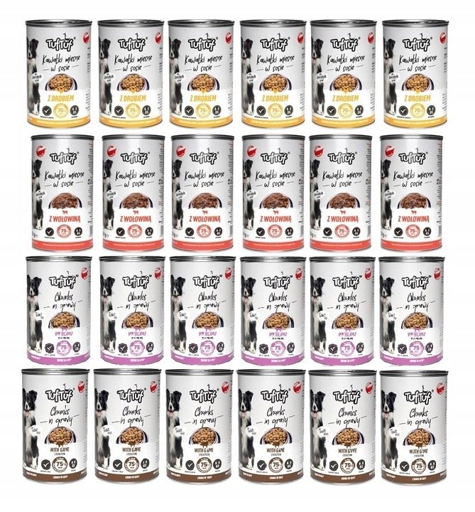 Tuf Tuf drób, dziczyzna, jagnięcina, wołowina 415 g × 24