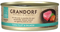 Grandorf tuńczyk, łosoś w sosie adult 70 g
