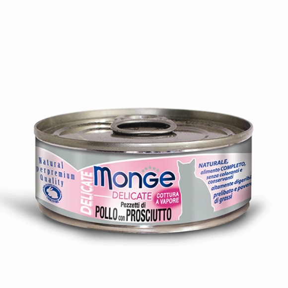 Monge kurczak, szynka w sosie adult 80 g