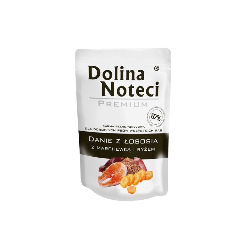 Dolina Noteci Premium łosoś z marchewką i ryżem adult 100 g