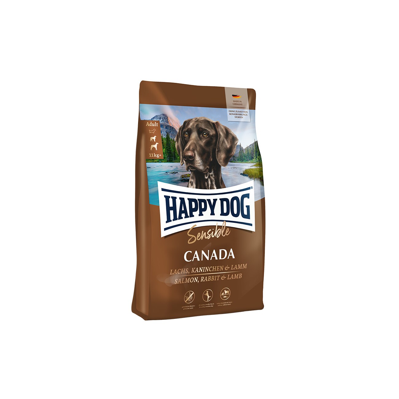 Happy Dog Sensible jagnięcina, królik, łosoś adult 4 kg